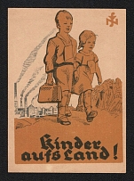 'Children To The Country!', Third Reich Propaganda, Label, Nazi Germany