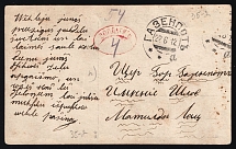 1912 (22 Jun) Russian Empire Illustrated postcard from Gazenpot with postage due handstamp