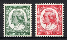 1934 Third Reich, Germany (Mi. 554 - 555, Full Set, CV $130, MNH)