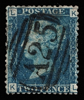 1858 2p Great Britain (SG 47, Canceled, CV $40)