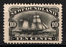 1887 10c Newfoundland, Canada (SG 54, CV $100)