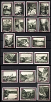 1920 Scenic Views of Colorado, United States, Stock of Cinderellas, Non-Postal Stamps, Labels, Advertising, Charity, Propaganda
