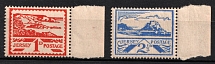 1943-44 Jersey, German Occupation, Germany (Mi. 4 x, 7 x, Margins, CV $40, MNH)