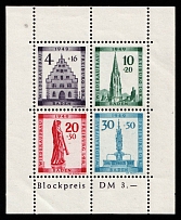 1949 Baden, French Zone of Occupation, Germany, Souvenir Sheet (Mi. Bl. 1 A, CV $100, MNH)