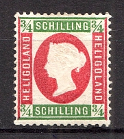 1873 Heligoland Germany 3/4 Sh (Old Forgery)