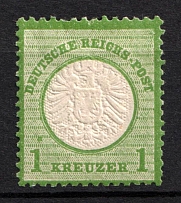 1872 1kr German Empire, Large Breast Plate, Germany (Mi. 23, CV $70)
