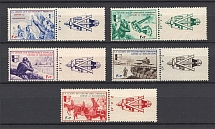 1942 Reich French Legion, Germany (Coupons, With Date `2.4.42`, Full Set, CV $200)