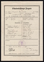 1930 Ahlen, School Leaving Certificate, Nazi Germany