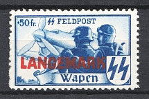 Belgian Flemish Legion, Germany (Unissued stamp, Mi. XX A, CV $230, MNH)