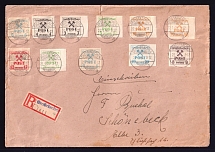 1946 (22 Jan) Grosraschen, Registered Cover to Schonebeck, Germany Local Post (Mi. 31 - 39, CV $30)