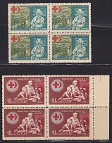 1956 USSR Red Cross USSR Blocks of 4 (Full Set MNH) CV $65