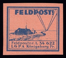 1937-45 Konigsberg, Air Force Post Office LGPA, Red Cross, Military Mail Fieldpost Feldpost, Germany (MNH)