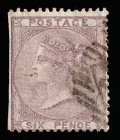 1856 6p Great Britain (SG 70, Canceled, CV $180)
