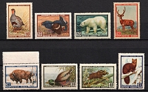 1957 Fauna of the USSR, Soviet Union, USSR, Russia (Full Set, MNH)