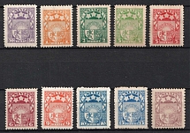 1921 Latvia (Mi. 77-86, Full Set, CV $50)