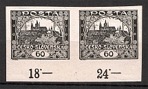 1919 Czechoslovakia `60` Pair (Probe, Proof)