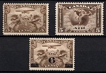 1928-32 Canada, Airmail, Full Set (SG 274, 310, 313, CV $50, MNH)