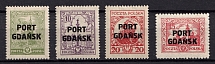 1926-27 Port Gdansk, Poland (Mi. 15 - 18, Full Set, CV $30)