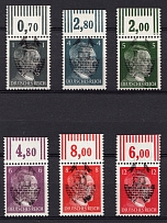 1945 Glauchau (Saxony), Germany Local Post (Mi. I - VI, Unissued Stamps, Margins, Signed, CV $230, MNH)