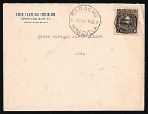 1928 Venezuela, Airmail cover, Caracas, franked by Mi. 113