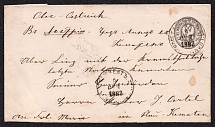 1881 Letter from Tashkent via Moscow to Austria, Mi U26, rare distance