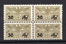30Rpf Holiday Contribution Stamps, Germany (Block of Four, MNH)