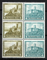 1932 Weimar Republic, Germany, Se-tenants, Zusammendrucke (Mi. W 41, CV $40, MNH)
