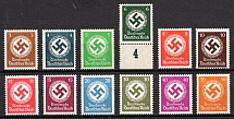 1934 Third Reich, Germany, Official Stamps (Mi. 132 - 143, Full Set, CV $70, MNH)