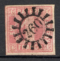1850-58 Bavaria Germany 1 Kr (CV $35, Canceled)