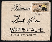 Fieldpost, Wuppertal, Germany, The Coal Thief, Kohlenklau, WWII Propaganda to Promote Energy Conservation,
