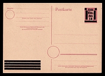 1945 15pf Glauchau (Saxony), Germany Local Post, Postcard, Postal Stationery
