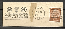 1936 Swastika Cancellation Kiel