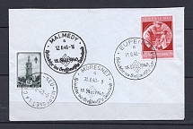 1940 Third Reich special postmark Heimkehr ins Großdeutsche Daterland from Malmedy Eupen Moresnet