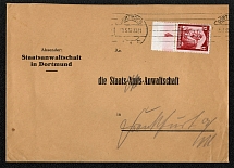 1935 Cover franked with the 12 Rpf value of the Saarabstimmung Issue mailed 30 March from the Dortmund