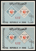 1965 Iraq, Souvenir Sheets (Mi. Bl. 7 A, 7 B, CV $40, MNH)
