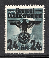 1940 24gr General Government, Germany (Mi. 14 I, CV $80)