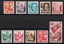 1948-49 Wurttemberg, French Zone of Occupation, Germany (Mi. 28 - 37, Full Set, CV $210)