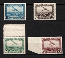 1930 Belgium, Air Post Stamp (Sc. C1 - C4, Full Set, CV $20, MNH)