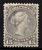 1868-90 15c Canada (SG 65, CV $1,700)
