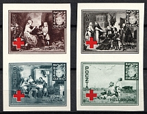 1946 Hellbrunn Austria, Red Cross, Polish DP Camp (Displaced Persons Camp), Pairs (Imperf, MNH)