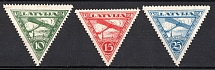 1931 Latvia, Airmail (Full Set, CV $50)