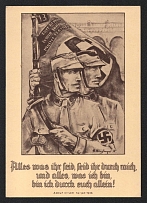 1938 'Promotional trip of the Sturm 43 2  Gurt Reppich  to Munich and Salzburg 02-08.06.1938', Propaganda Postcard, Third Reich Nazi Germany
