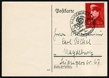 1941 Hitler's 52nd Birthday used card with publicity cancellation dated 20 April