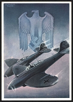 1941 'The German armed air forces', Propaganda Postcard, Third Reich Nazi Germany