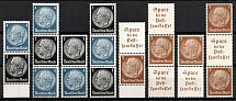 1939 Third Reich, Germany, Se-tenants, Zusammendrucke (Mi. S 171 - S 178, CV $60)