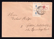 1946 (1 Apr) Spremberg, Cover to Hesse, Germany Local Post (Mi. 10 A, 12 A, CV $20)
