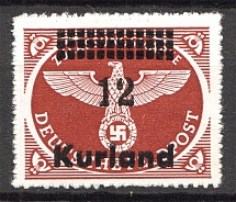 1945 Germany Occupation of Kurland `12` (Broken `2`, CV $65, MNH)