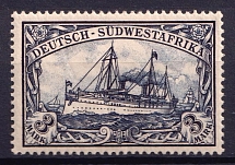 1901 3m South West Africa, German Colonies, Kaiser’s Yacht, Germany (Mi. 22, CV $50)