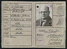 1943 Identification Card, Germany Third Reich