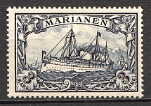 1901 Mariana Islands German Colony 3 Mark
